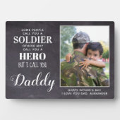 Foto des Helden Daddy Fotoplatte (Vorderseite)