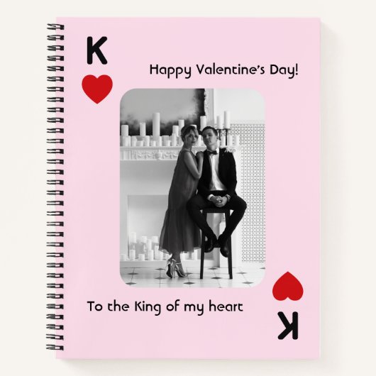 Foto des Herzens - Valentinstag Notizblock (Vorderseite)