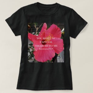 Foto des Hibiskus Kulturerbe Verse T-Shirt