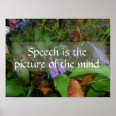 Foto des Hirnweisheitsgedankenplakats Poster (Vorne)