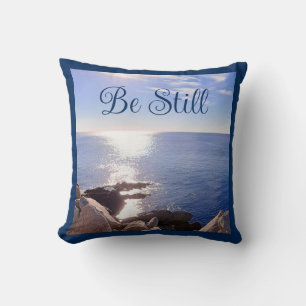 Foto des Individuellen Namens des "Still Blue Ocea Kissen