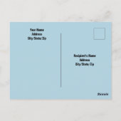 Foto des Individuellen Namens für die Ruhestandsze Postkarte (Rückseite)