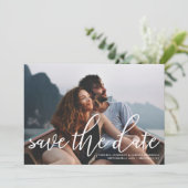 Foto des Küstenkorallenriffs Save the Date Einladung (Stehend Vorderseite)