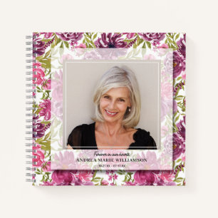 Foto des Lebens auf dem Blumenglockenbuch Notizblock