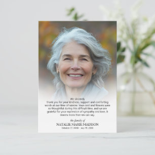 Foto des Lebens Dankeskarte