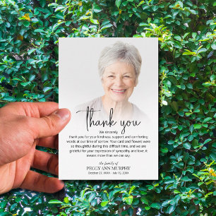 Foto des Lebens Dankeskarte