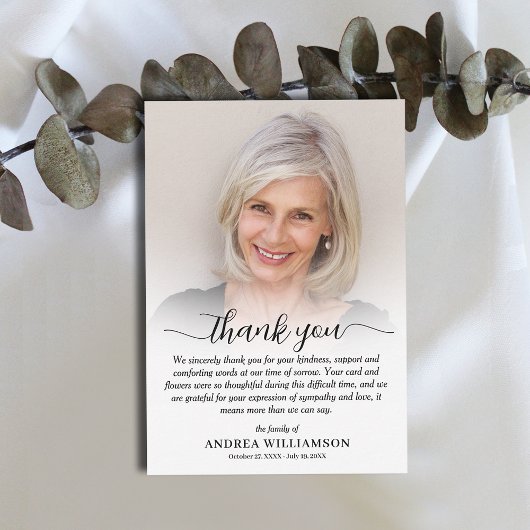 Foto des Lebens Dankeskarte