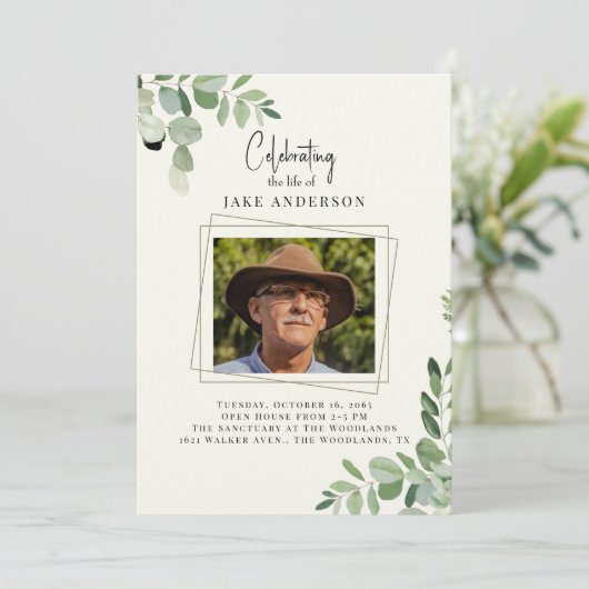Foto des Lebens Einladung (Stehend Vorderseite)