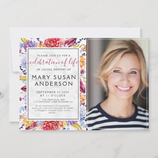 Foto des Lebens Einladung (Vorderseite)