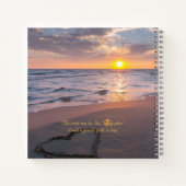 Foto des Lebens im Sonnenuntergang Notizblock (Rückseite)