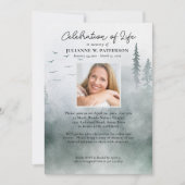 Foto des Lebens im Wald Pine Einladung (Vorderseite)