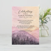 Foto des Lebens in den Bergkiefern Einladung (Stehend Vorderseite)