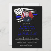 FOTO des LIBERTY Police Military Retirement Party Einladung (Vorderseite)