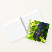 Foto des Lila Traubenschnitts von John Bible Verse Notizblock (Innenseite)