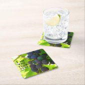 Foto des Lila Traubenschnitts von John Bible Verse Rechteckiger Pappuntersetzer (Vor Ort)