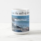 Foto des Meersalzes der Erdbibel Verse Kaffeetasse (Mittel)