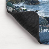 Foto des Meersalzes der Erdbibel Verse Mousepad (Ecke)