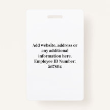 Foto des Mitarbeiters, Bar, Logo, Name