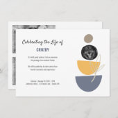 Foto des modernen Hauses - Lebensfeier Ankündigung (Vorne/Hinten)