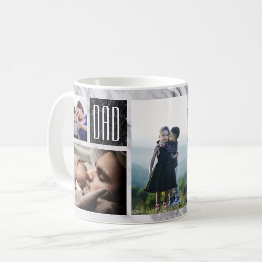 Foto des modernen Marmor-Vaters Kaffeetasse (Vorderseite Links)