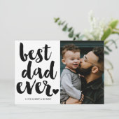 Foto des modernen Vaters Karte (Stehend Vorderseite)