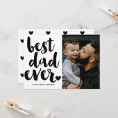 Foto des modernen Vaters Karte (Vorderseite/Rückseite Beispiel)