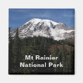 Foto des Nationalparks Mount Rainier Magnet (Vorne)