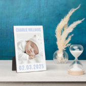Foto des neuen Babynamendatums Fotoplatte (Seite)