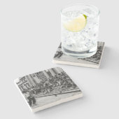 Foto des New- York Steinuntersetzer (Seitenansicht)