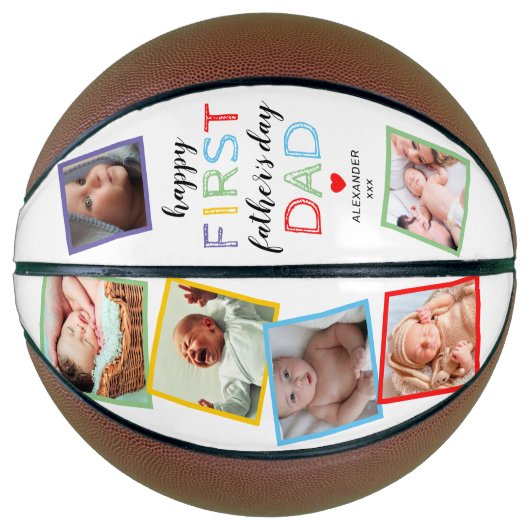 Foto des niedlichen Ersten Vaters Basketball (Vorderseite)