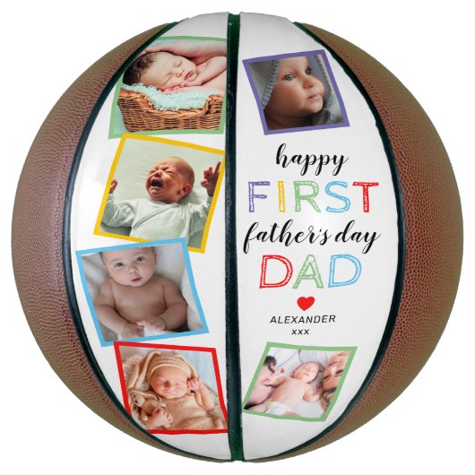 Foto des niedlichen Ersten Vaters Basketball (Vertikal)