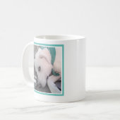 Foto des Niedlichen faulen Welpen Hund I Liebe Sie Kaffeetasse (Vorderseite Links)