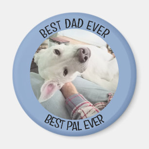Foto des Niedlichen Hundes mit dem besten Vater Pa Magnet
