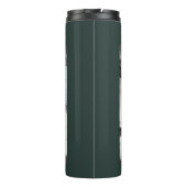 Foto des Niedlichen Hundes Weihnachtsbause Grün Thermosbecher (Rückseite)