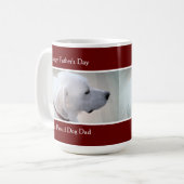 Foto des Niedlichen Profils von White Labrador Ret Kaffeetasse (Vorderseite Links)