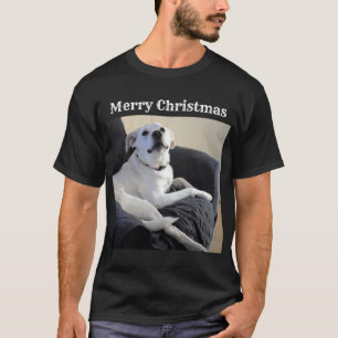 Foto des Niedlichen Talking Dog Add Message Christ T-Shirt