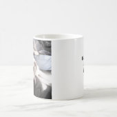 Foto des Niedlichen Weißen Hundes mit Vater-Kaffee Kaffeetasse (Mittel)