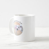 Foto des Niedlichen Welpenhundes Einfache beste Mo Kaffeetasse (Vorderseite Links)