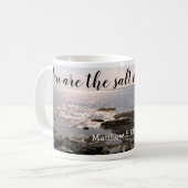 Foto des Ozeans Sie sind das Salz der Erde Kaffeetasse (Vorderseite Links)