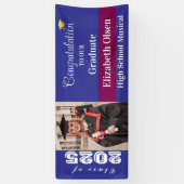 Foto des personalisierten Abschlusses, Name Banner (Vertikal)