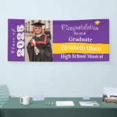 Foto des personalisierten Abschlusses, Name Banner (Messe)