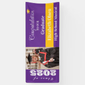 Foto des personalisierten Abschlusses, Name Banner (Vertikal)