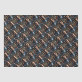 Foto des personalisierten Vaters Elegantes Musterv Seidenpapier