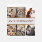 Foto des personalisierten Vaters Fleecedecke (Vorderseite)