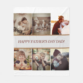 Foto des personalisierten Vaters Fleecedecke