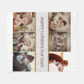 Foto des personalisierten Vaters Fleecedecke (Vorderseite (Horizontal))