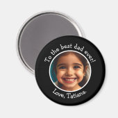 Foto des personalisierten Vaters Magnet (Vorderseite/Rückseite)