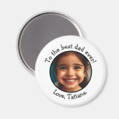 Foto des personalisierten Vaters Magnet (Vorderseite/Rückseite)