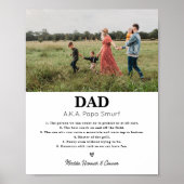 Foto des personalisierten Vaters Poster (Vorne)