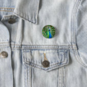 Foto des Pfauenvögels Button (Beispiel)